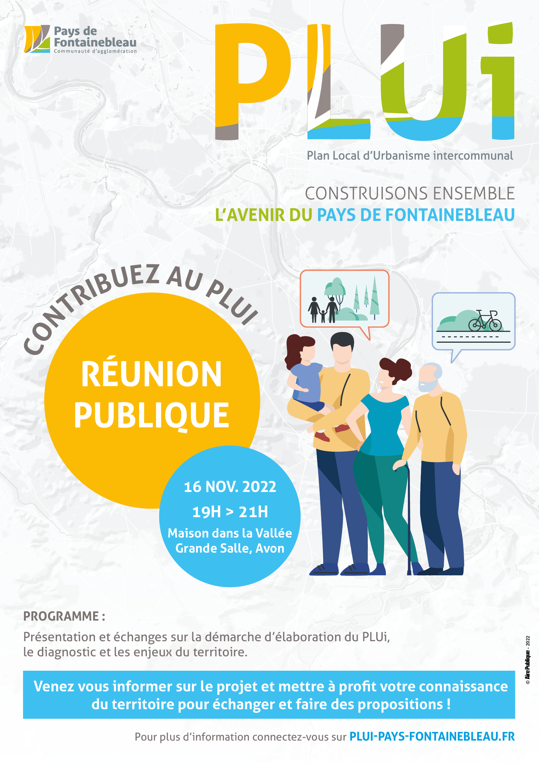 Réunion publique 16 novembre - PLUi Fontainebleau