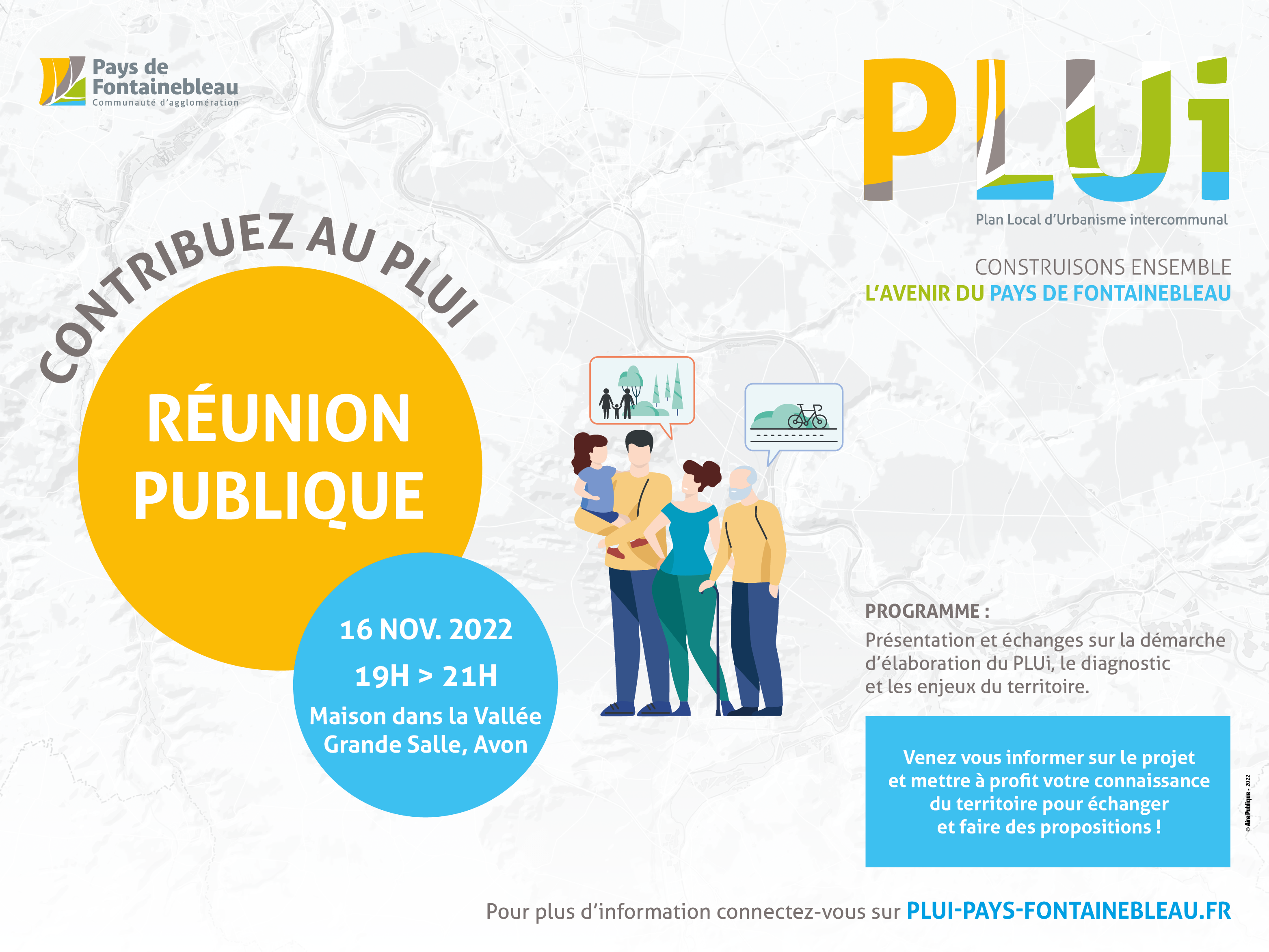 Réunion publique 16 novembre - PLUi Fontainebleau